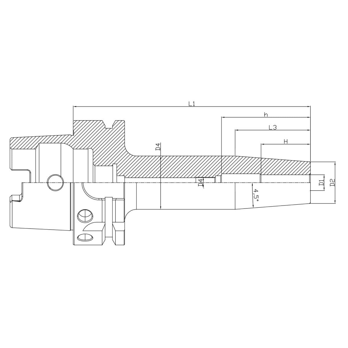 Cad hsk50a alloy steel