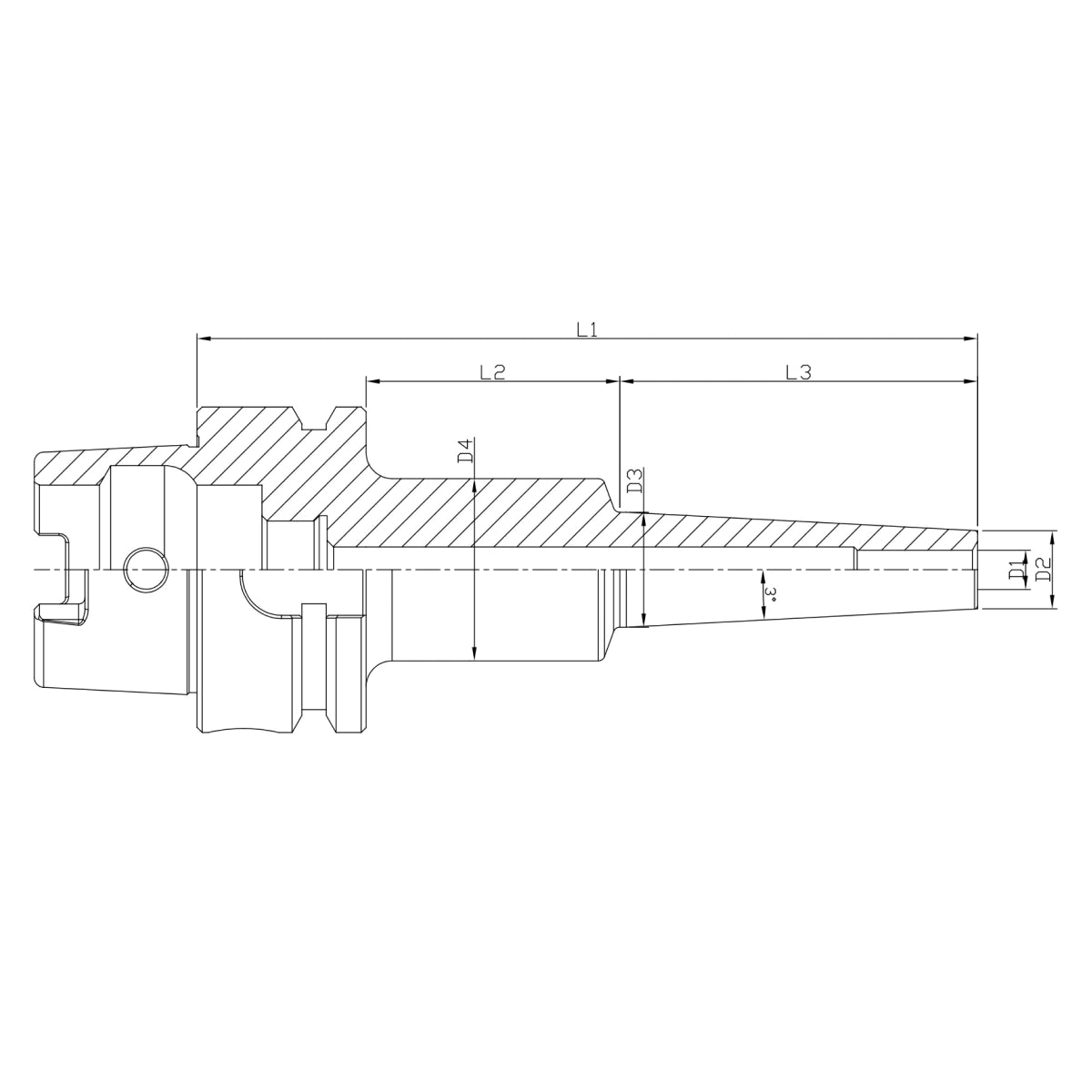 Cad hsk50a stainless steel slim