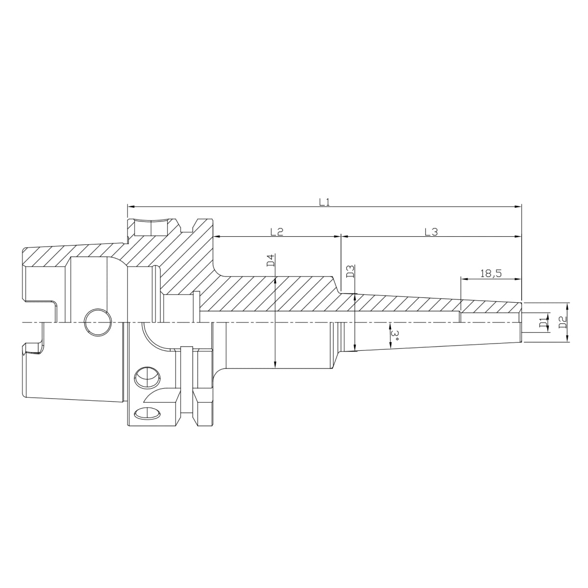 Cad hsk63a stainless steel slim