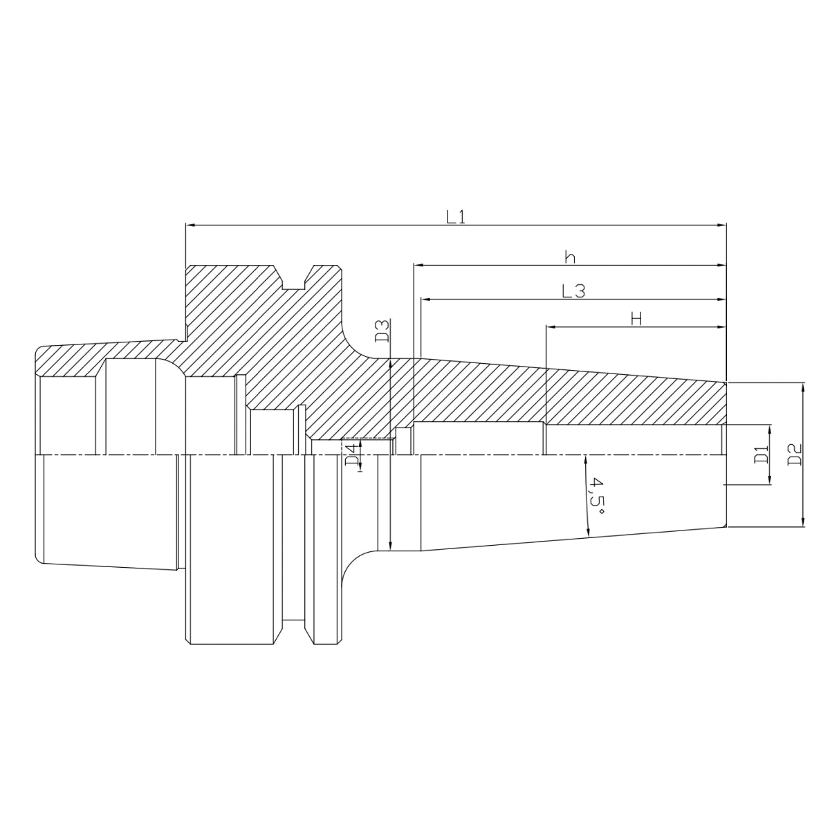 Cad hsk63f alloy steel