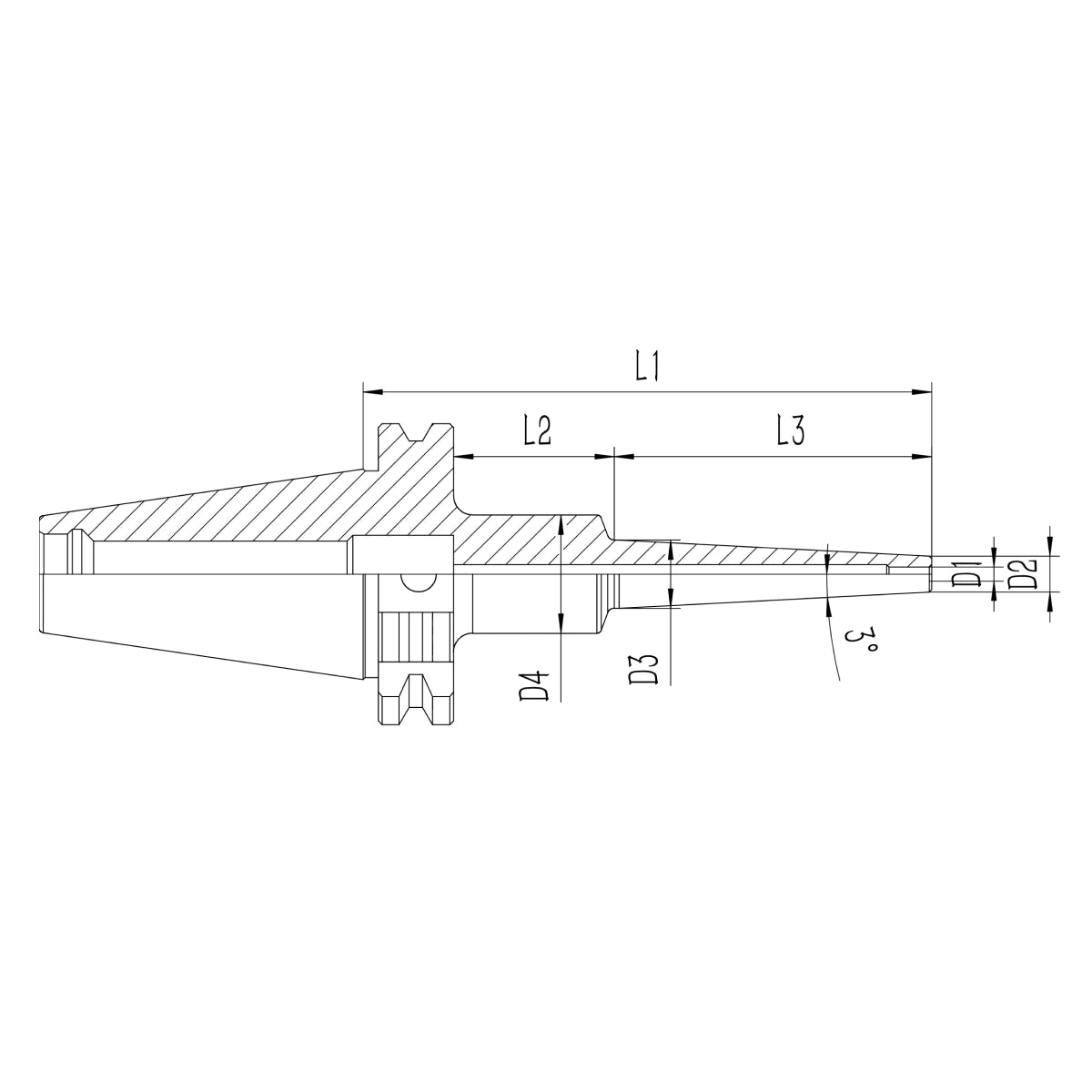 Cad sk40 stainless steel