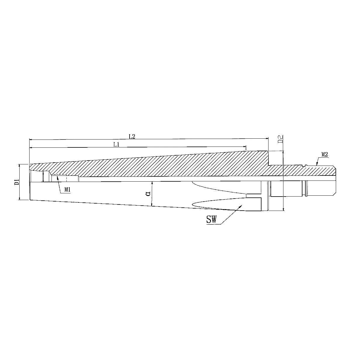 Exgrip extension adapter dm20k dm10k cad