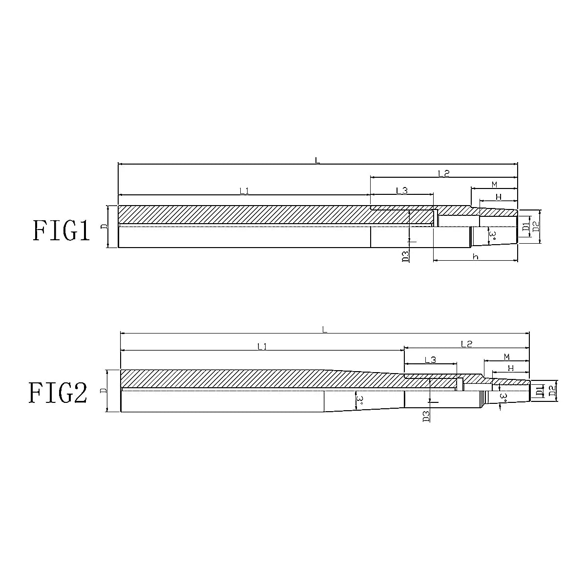 Carbide Shrink-Fit Extension, Anti-vibration, Imperial (inch)