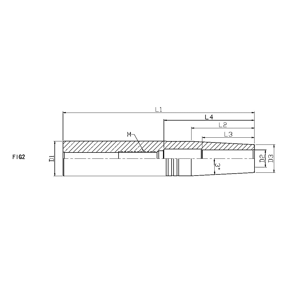 Shrink Fit Extension Holder, Shank Dia 16 mm